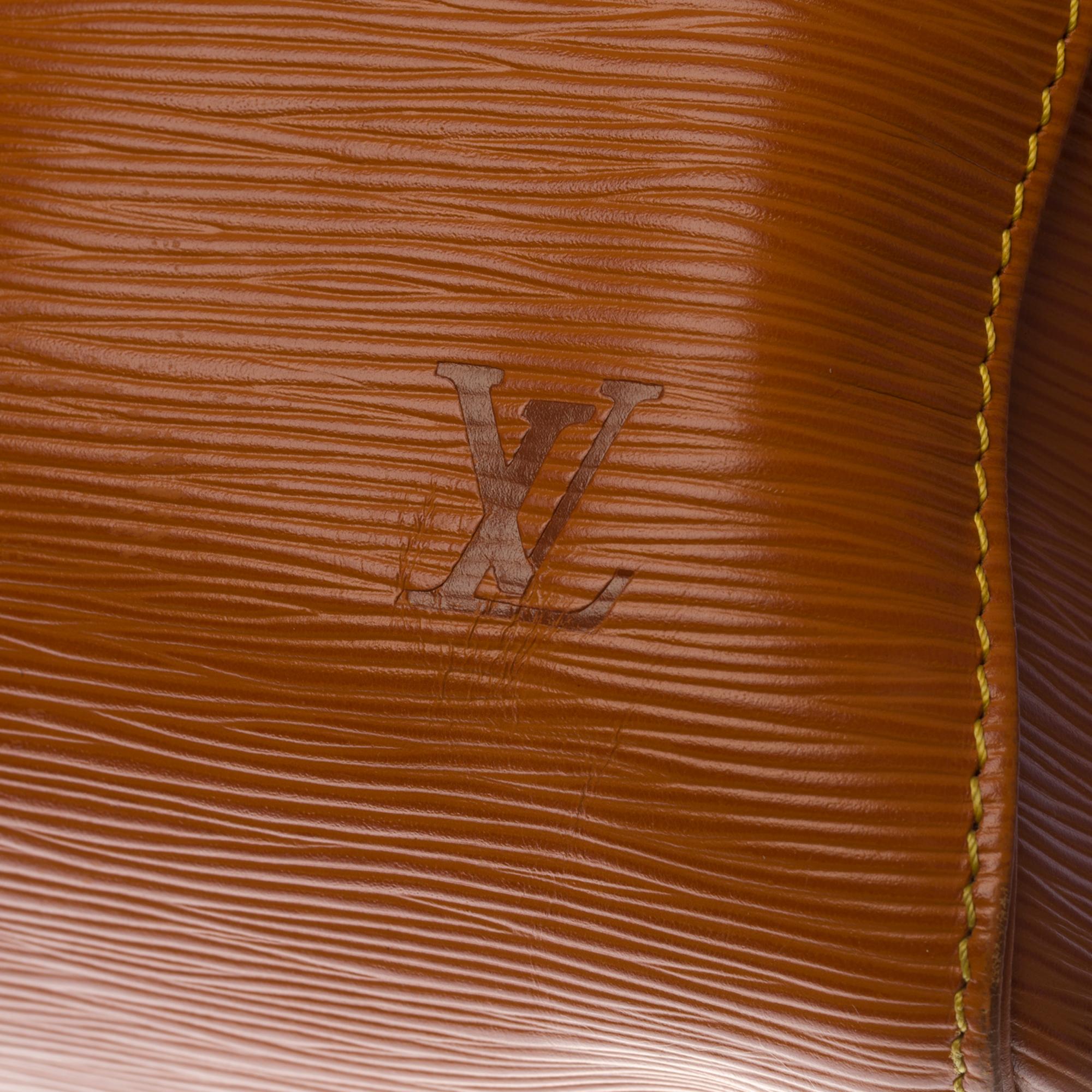 louis vuitton keepall 50 travel bag in cognac epi leather