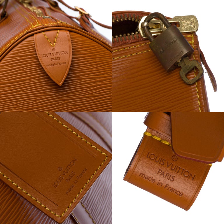 Louis Vuitton Keepall Epi 50 Cannelle in Leather with Brass - US