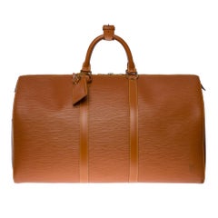Louis Vuitton Keepall 50 Travel bag in Cognac epi leather, GHW