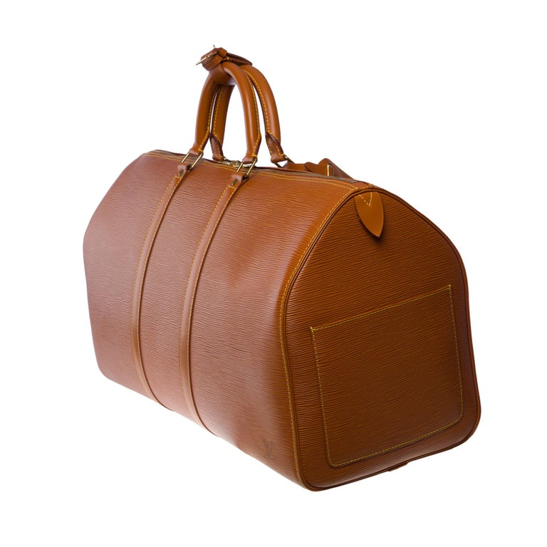 Louis Vuitton Keepall 50 Travel bag in Cognac epi leather, GHW 1