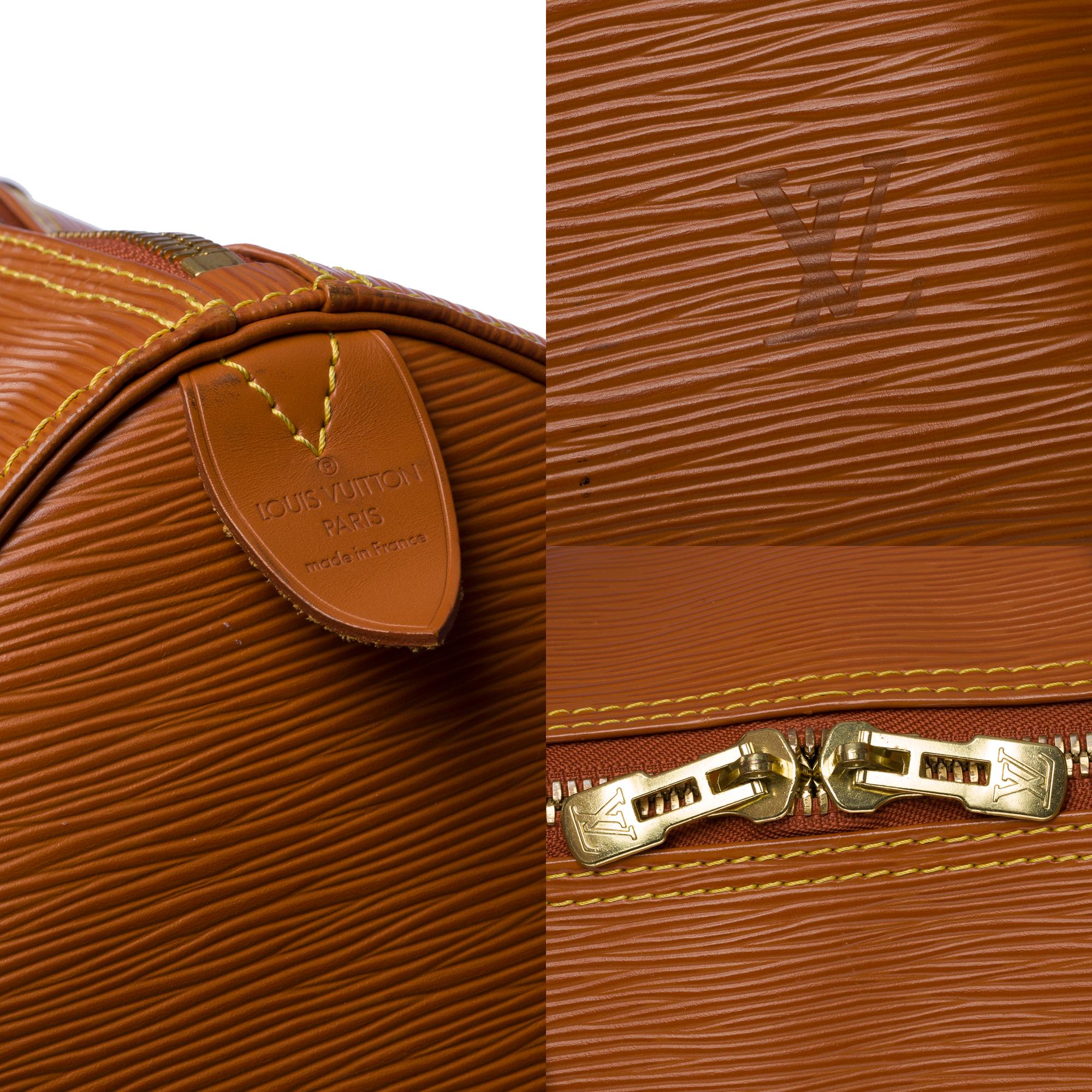 Women's or Men's Louis Vuitton Keepall 50 Travel bag in Cognac epi leather, GHW