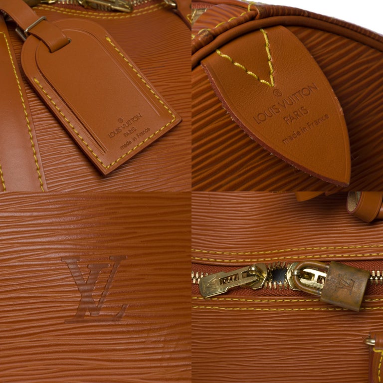 Louis Vuitton Keepall 55 strap travel bag customized Popeye by