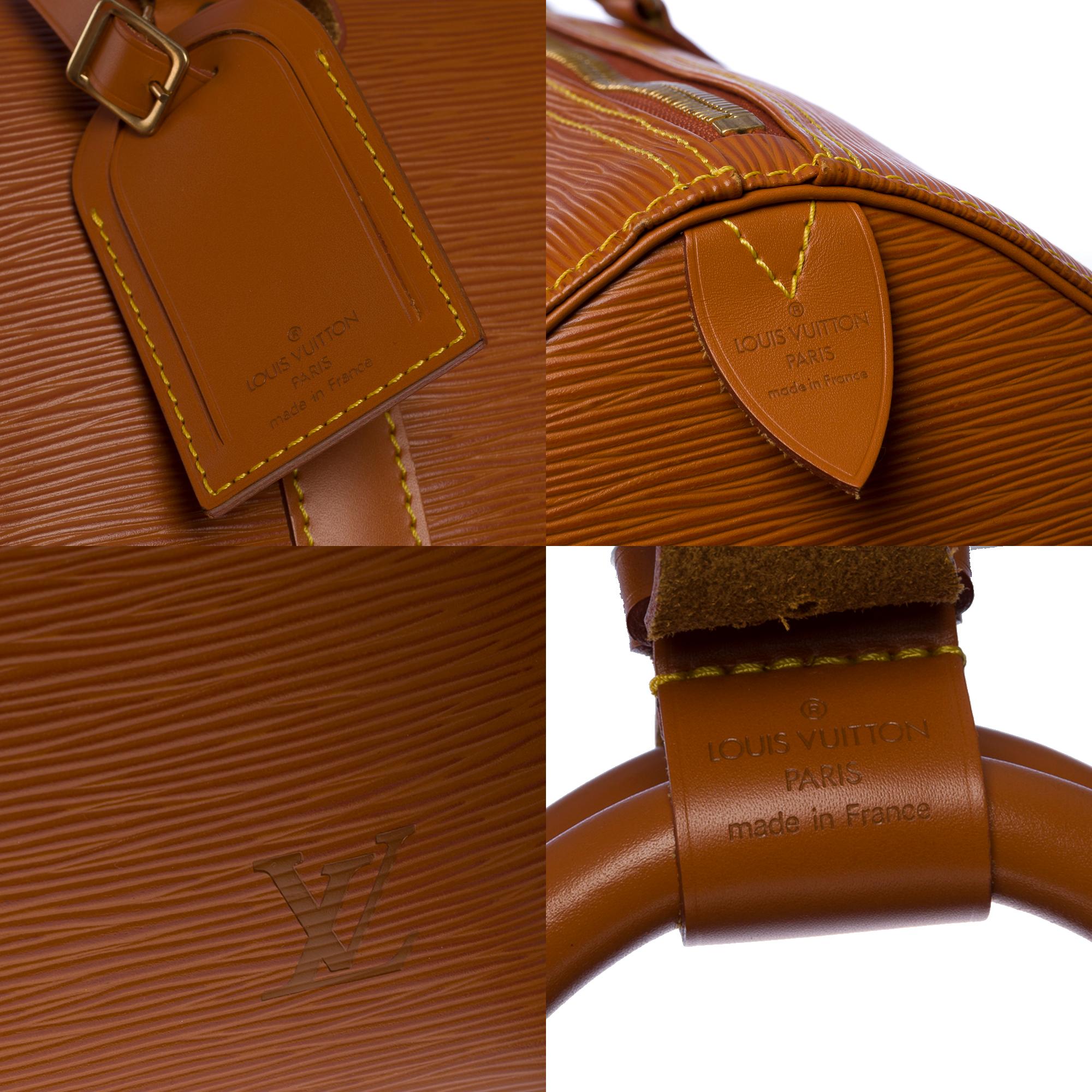 Louis Vuitton Keepall 50 Travel bag in Cognac epi leather, GHW 2