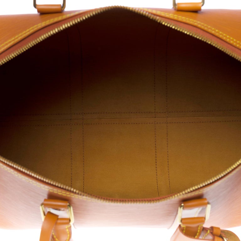Louis Vuitton Keepall 50 Travel bag in Cognac epi leather, GHW 4