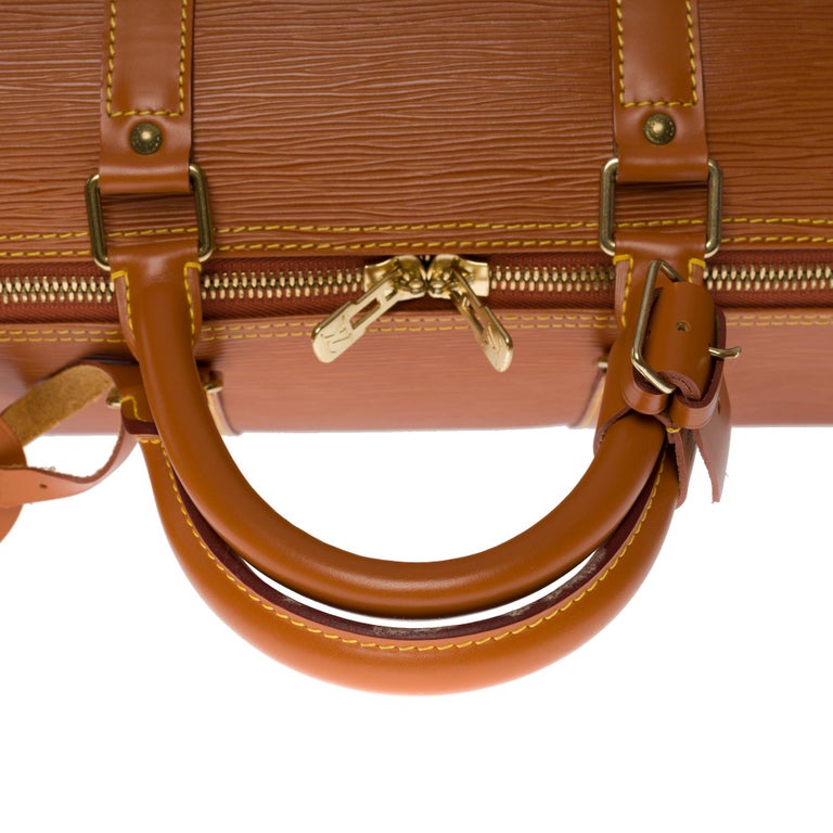 Louis Vuitton Keepall 50 Travel bag in Cognac epi leather, GHW 5