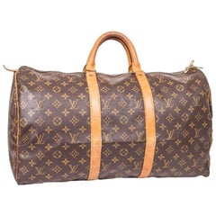 Louis Vuitton Keepall 50 Vintage Bag in Brown Monogram Canvas