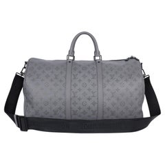 LOUIS VUITTON Keepall 50B Bandouliere Grey