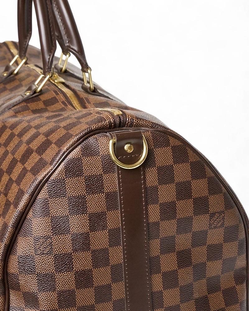 Louis Vuitton Keepall 55 Bandouliere Damier Ebene im Angebot 8
