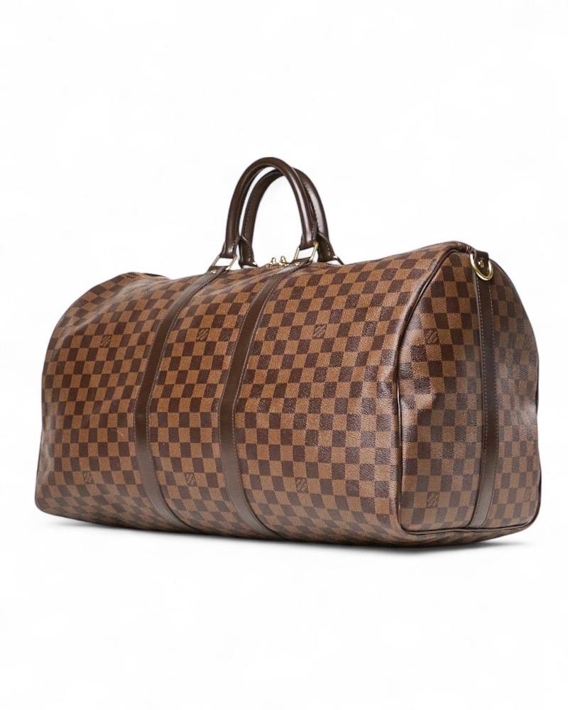 Louis Vuitton Keepall 55 Bandouliere Damier Ebene im Angebot 1