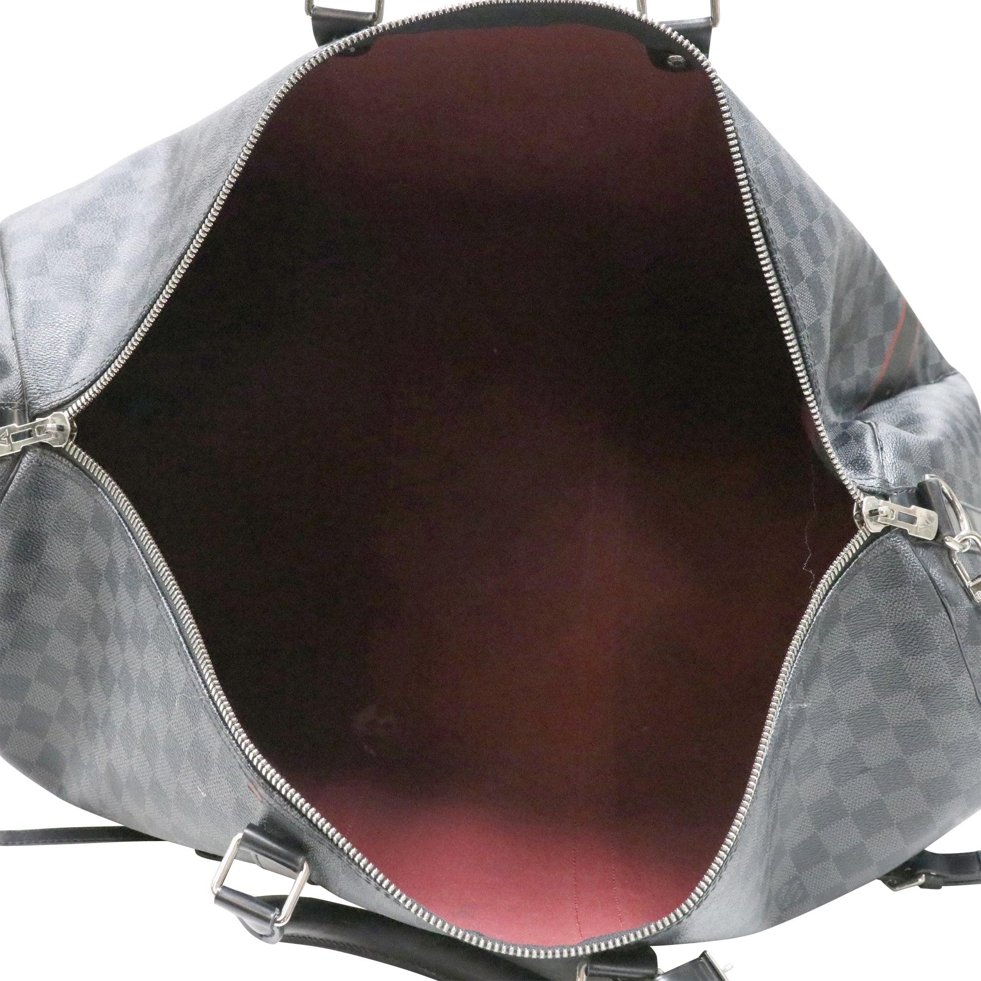 Louis Vuitton Keepall 55 Damier Graphite Travel Bag LV-B1017P-A001 2