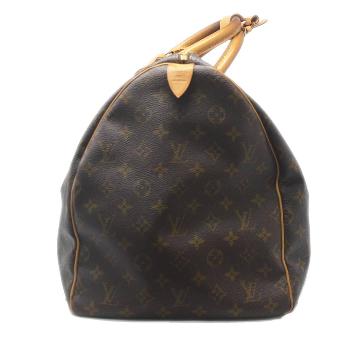 Gray Louis Vuitton Keepall 55 Monogram Duffle Bag