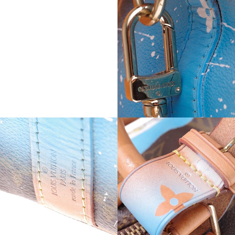 Women's or Men's Louis Vuitton Keepall 55 strap travel bag customized 