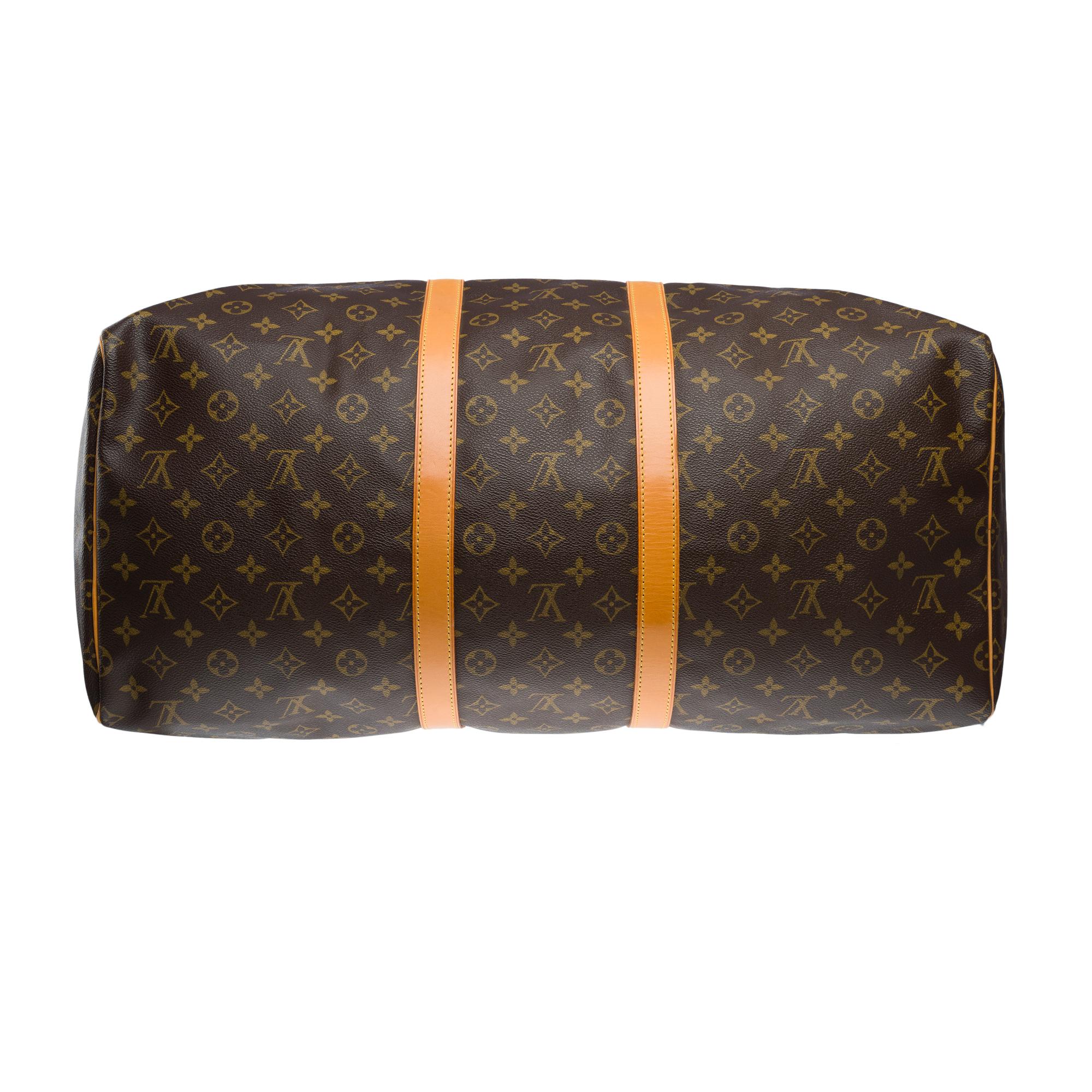 Louis Vuitton Keepall 55 Travel bag in brown Monogram canvas , GHW 5