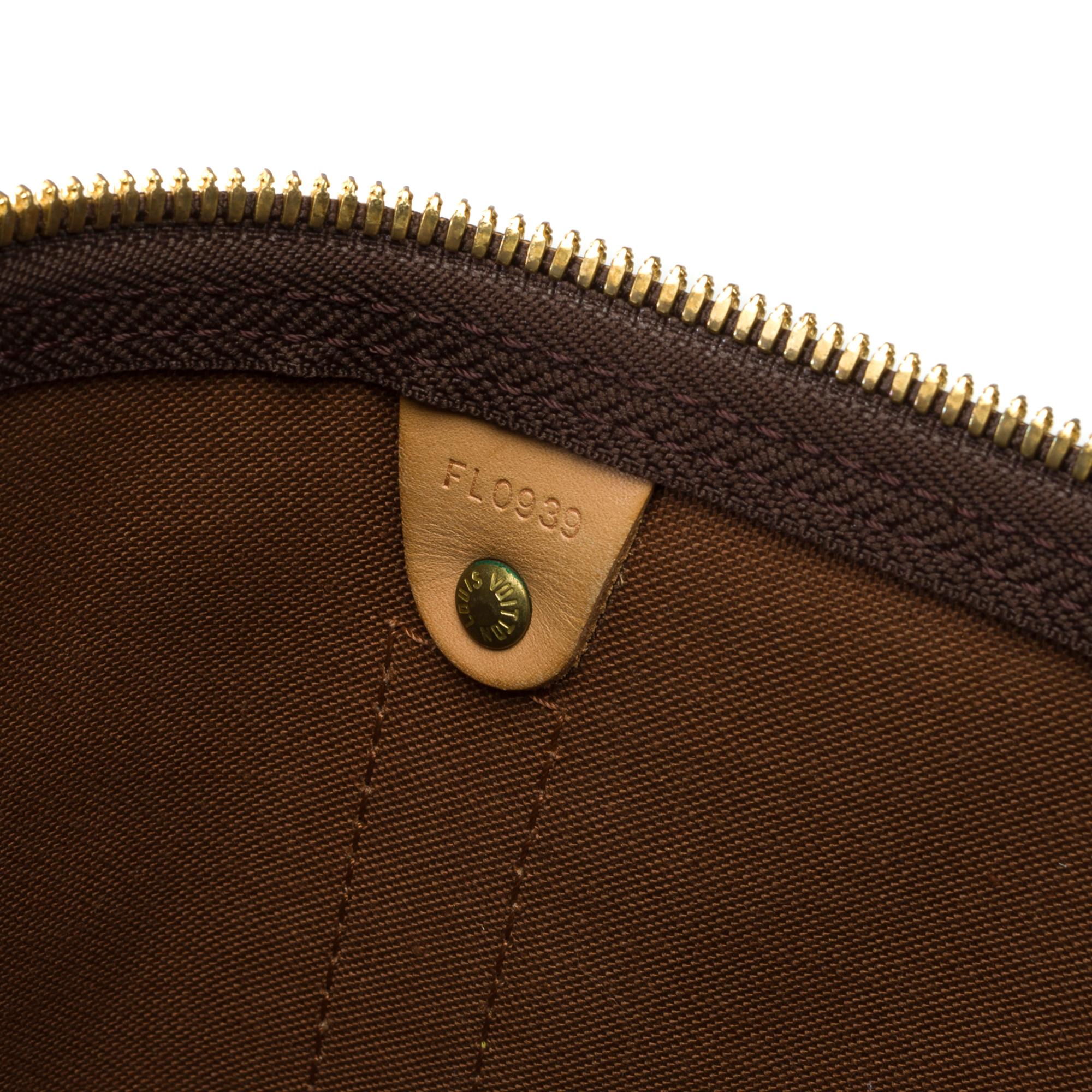 Louis Vuitton Keepall 55 Travel bag in brown Monogram canvas , GHW 2