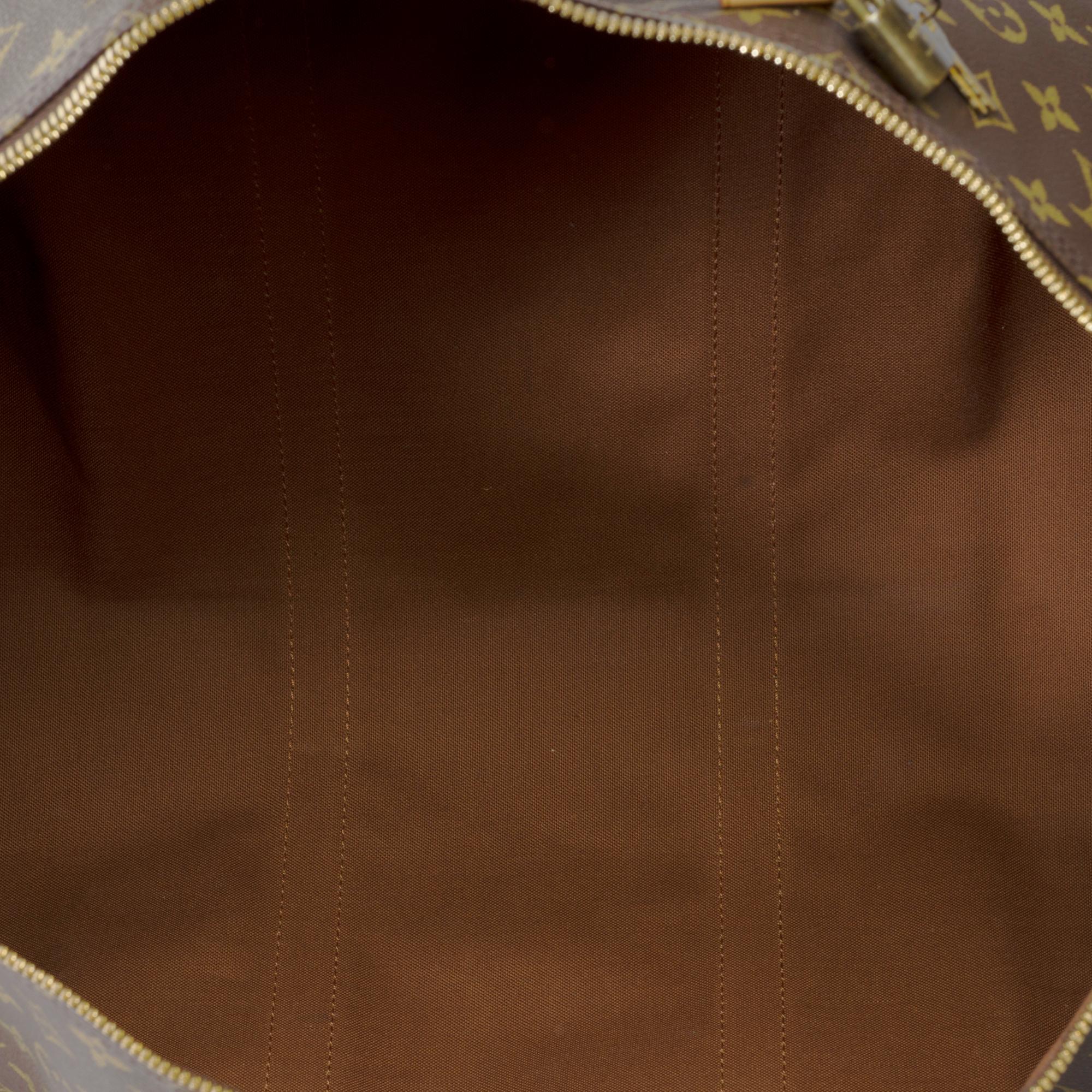 Louis Vuitton Keepall 55 Travel bag in brown Monogram canvas , GHW 3