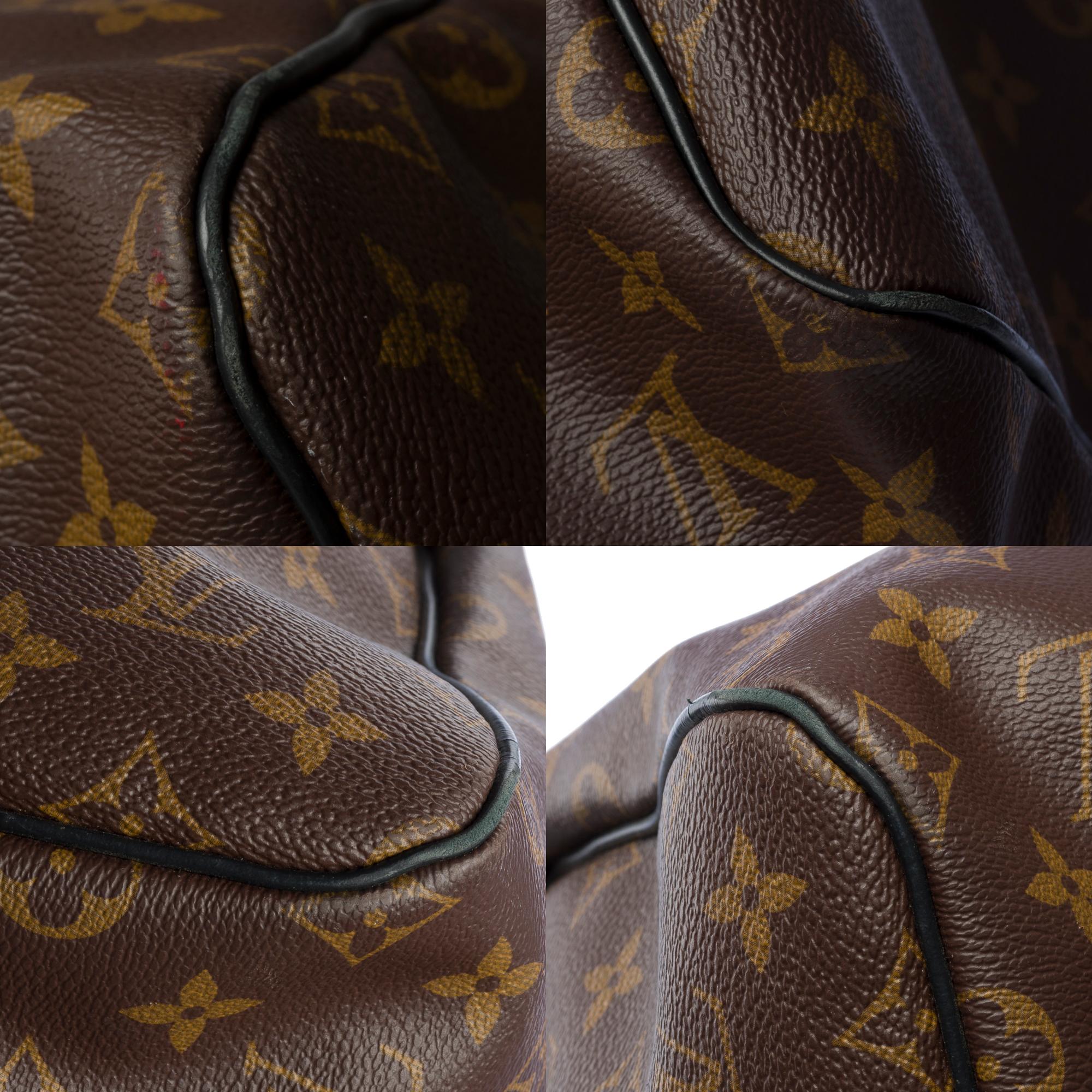 Louis Vuitton Keepall 55 Travel bag strap in brown Macassar Monogram canvas, PHW 7