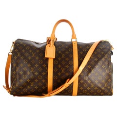 Louis Vuitton Keepall 55CM Monogram Canvas Travel Bag