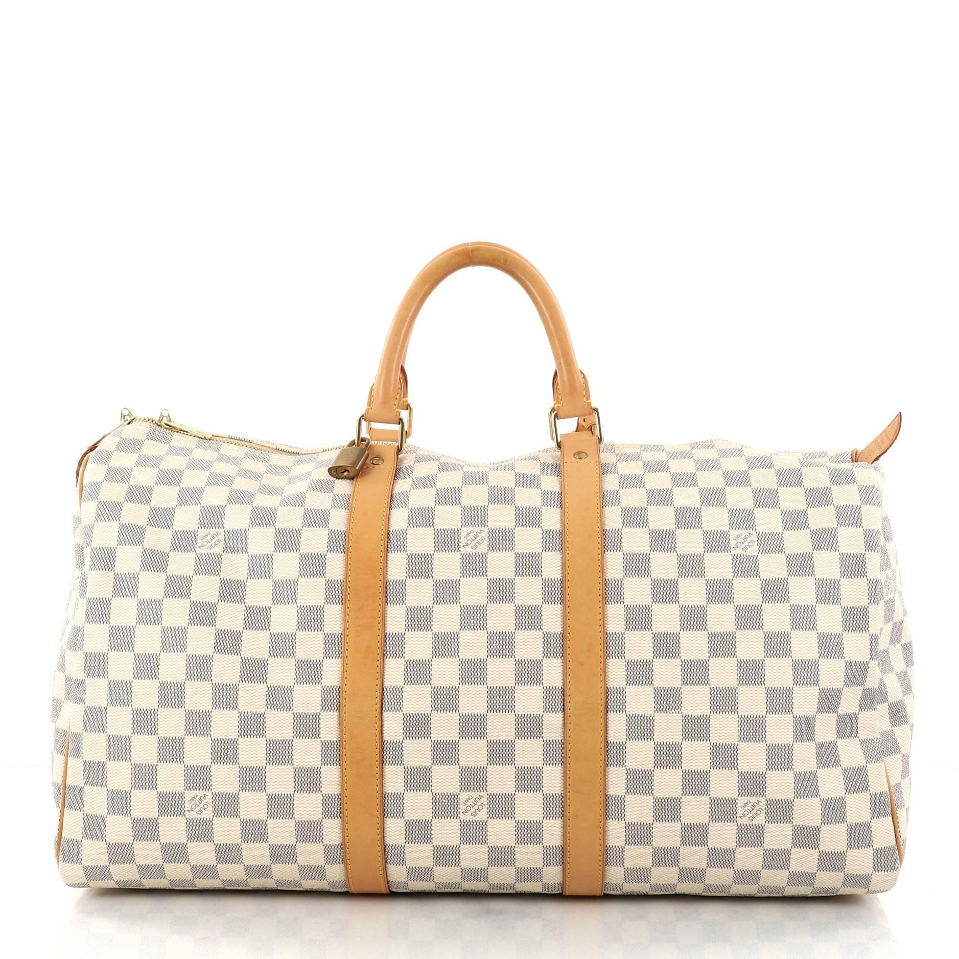 Louis Vuitton Keepall Bag Damier 50 In Good Condition In NY, NY