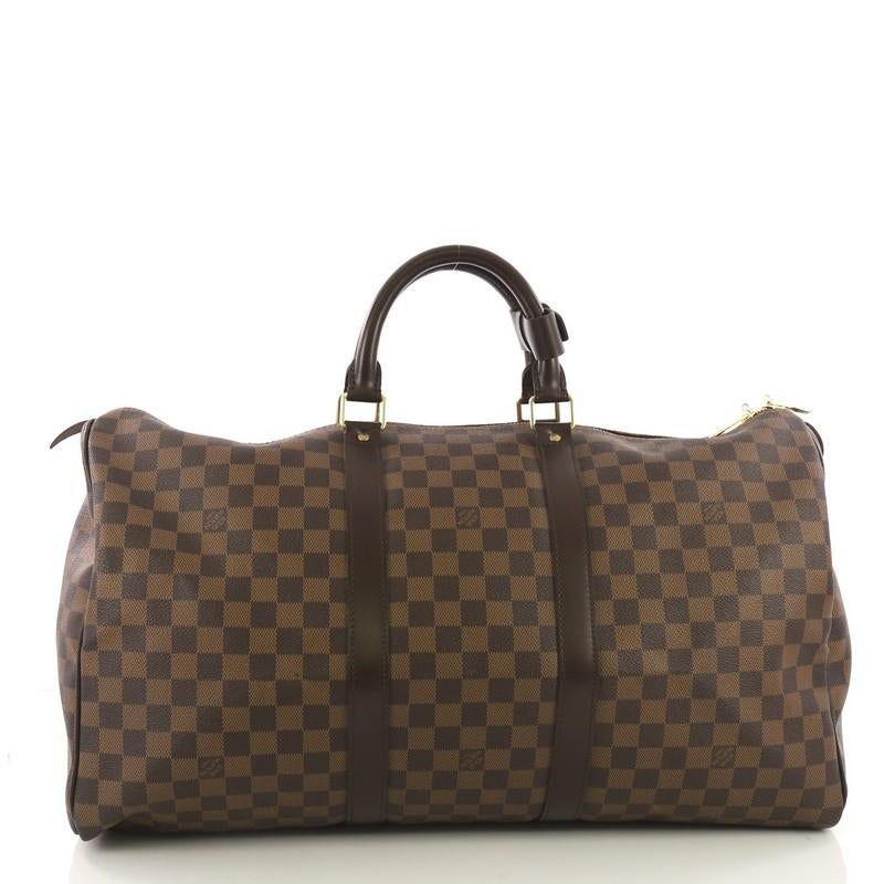 Louis Vuitton Keepall Bag Damier 50 In Good Condition In NY, NY