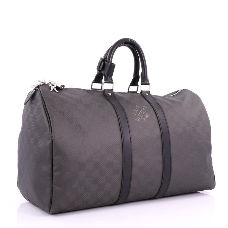 Louis Vuitton Keepall Bag Damier Carbone 45 at 1stdibs