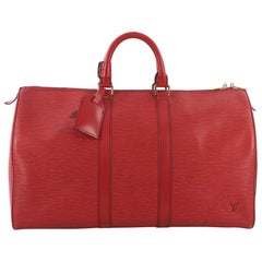 Louis Vuitton Vintage Epi Leather Keepall 50 Duffle Bag (SHF