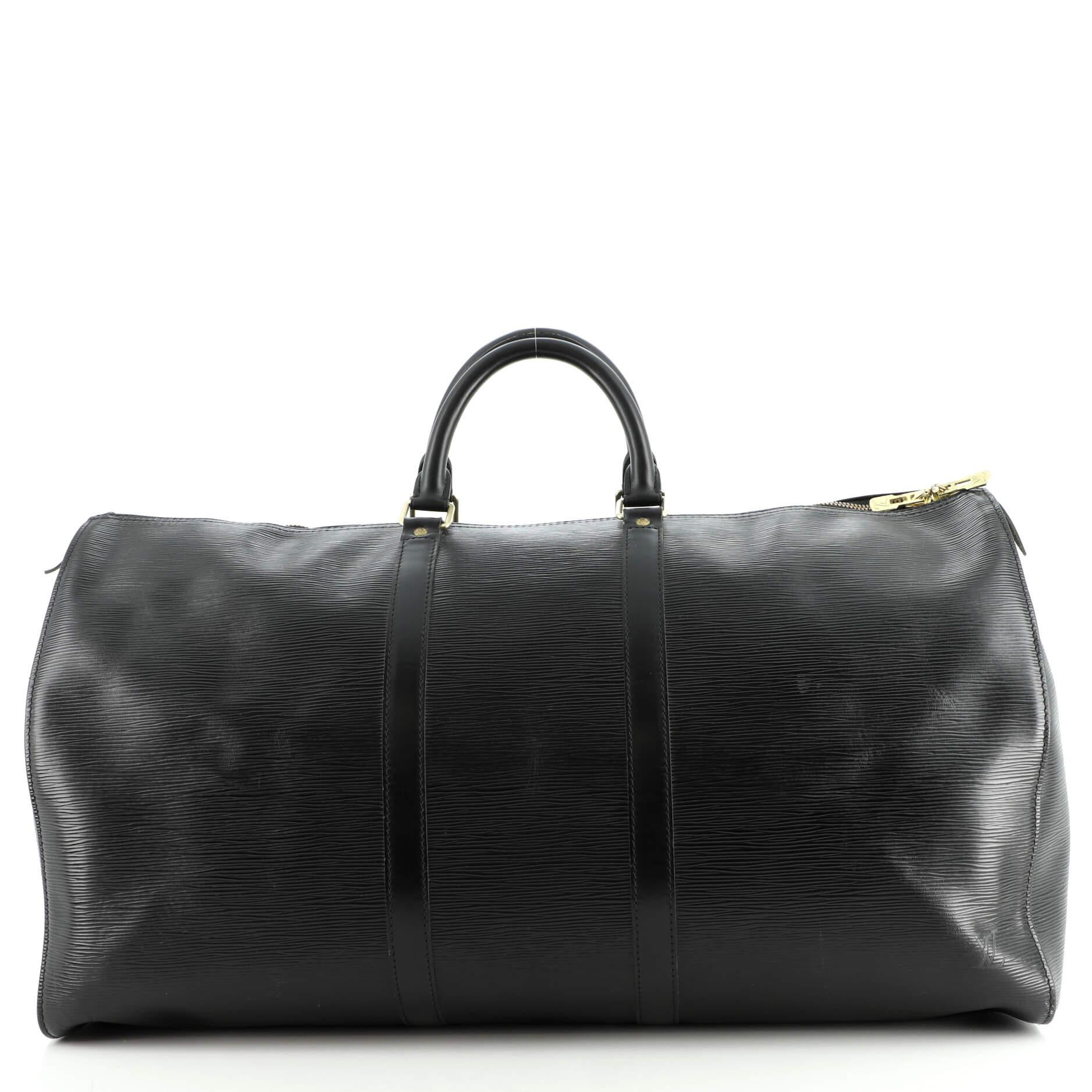 Louis Vuitton Keepall Bag Epi Leather 55 In Fair Condition In NY, NY