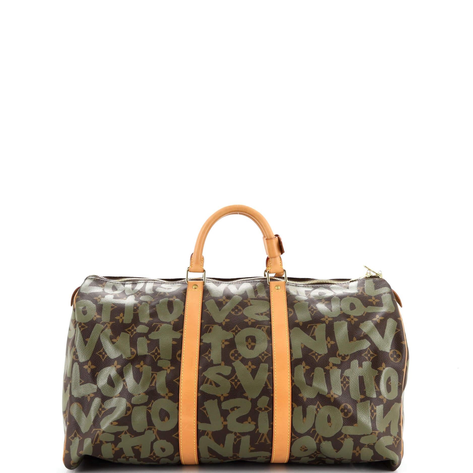 Louis Vuitton Keepall Bag Limited Edition Monogram Graffiti 50 In Good Condition In NY, NY