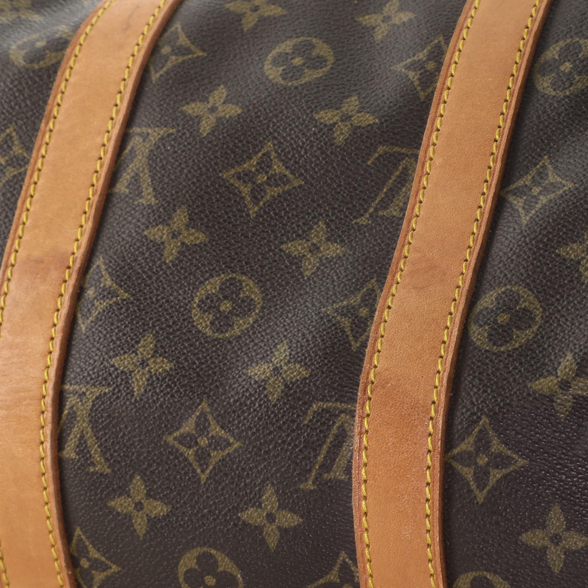 Black Louis Vuitton Keepall Bag Monogram Canvas 45