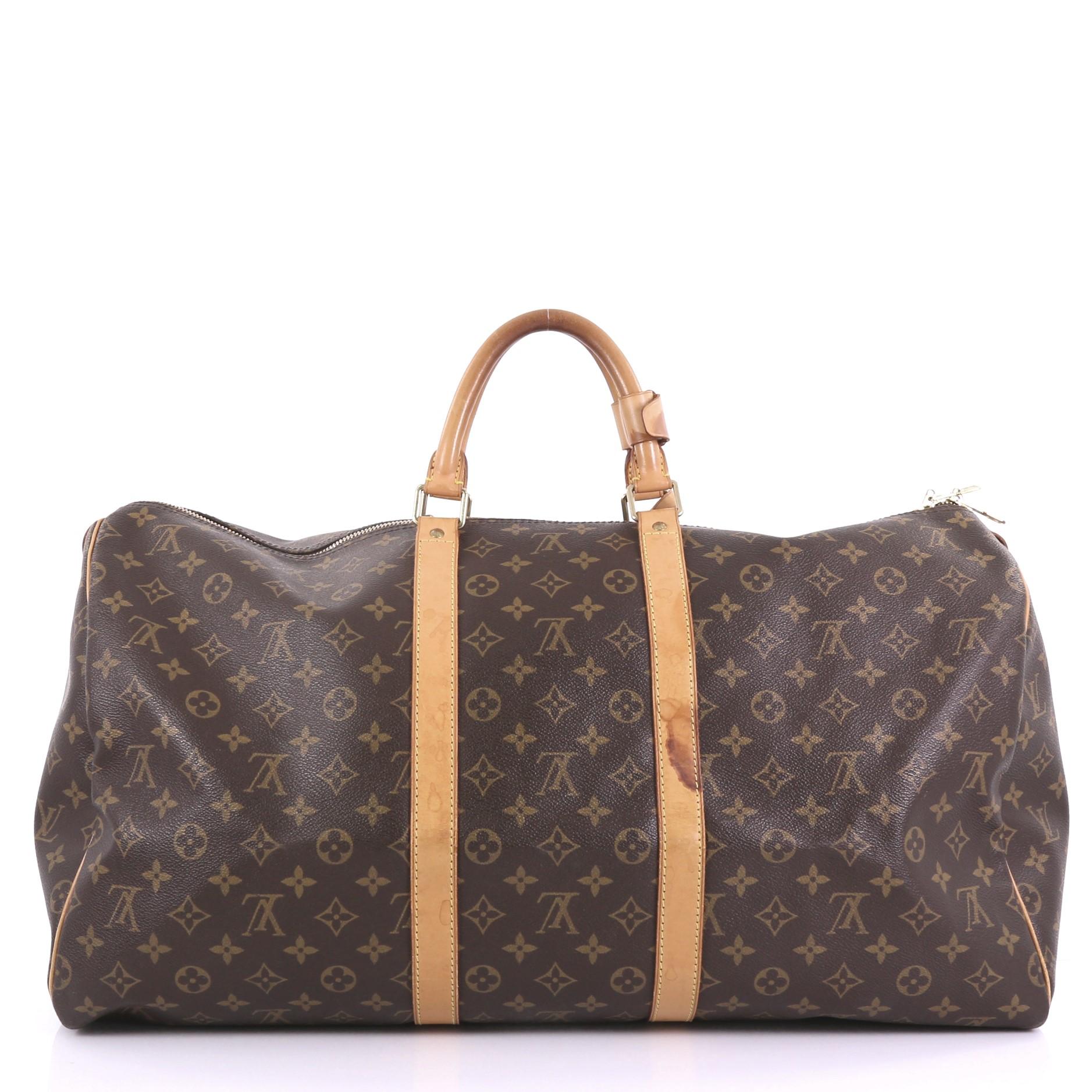 Louis Vuitton Keepall Bag Monogram Canvas 55 In Fair Condition In NY, NY