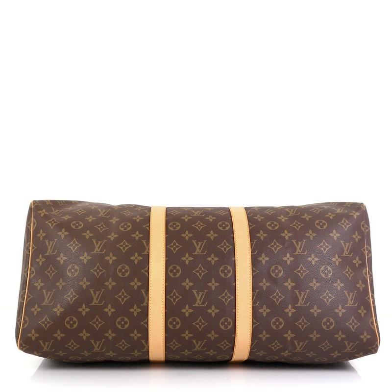 Louis Vuitton Keepall Bag Monogram Canvas 55 In Good Condition In NY, NY