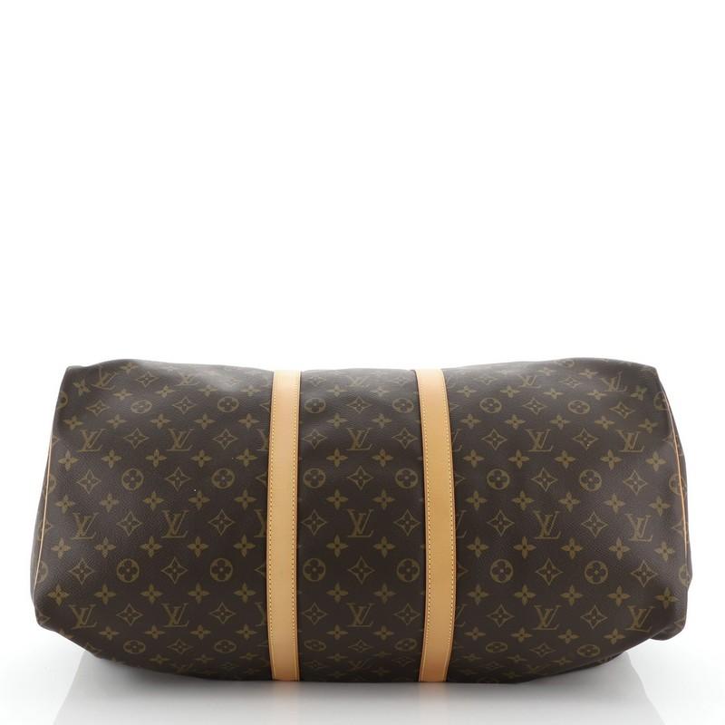 Louis Vuitton Keepall Bag Monogram Canvas 55  In Good Condition In NY, NY