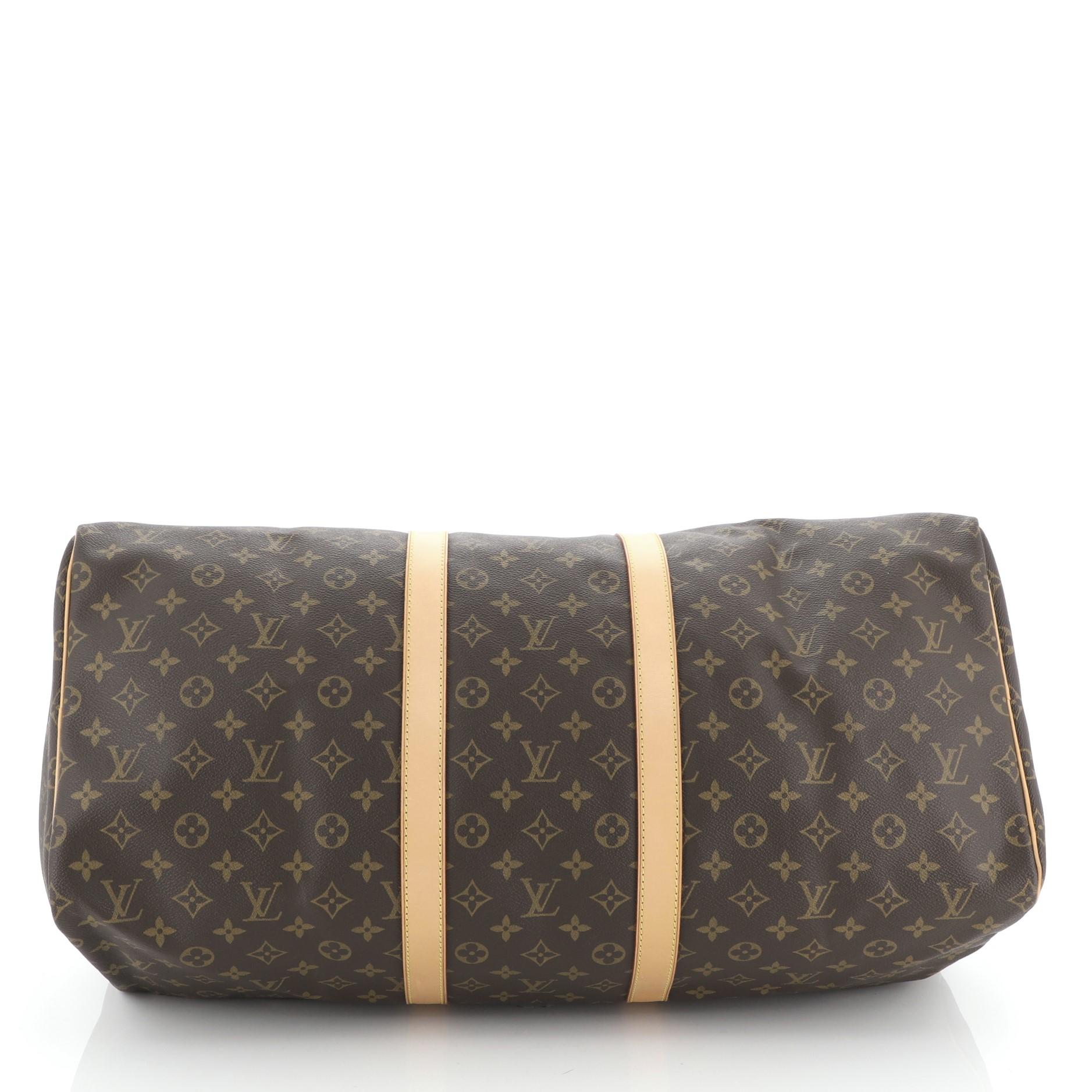 Louis Vuitton Keepall Bag Monogram Canvas 55 In Good Condition In NY, NY