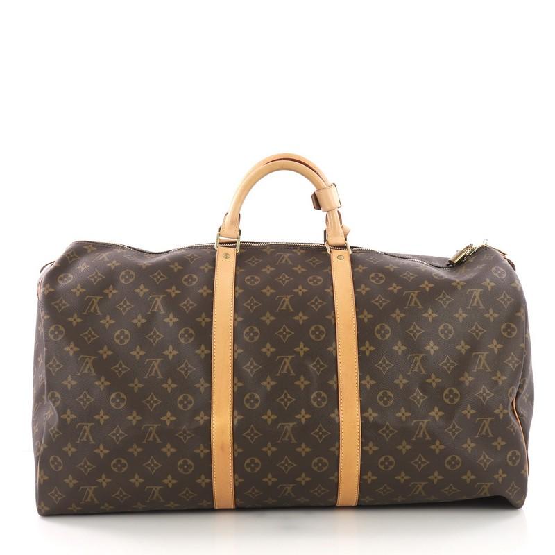 Louis Vuitton Keepall Bag Monogram Canvas 60 In Good Condition In NY, NY