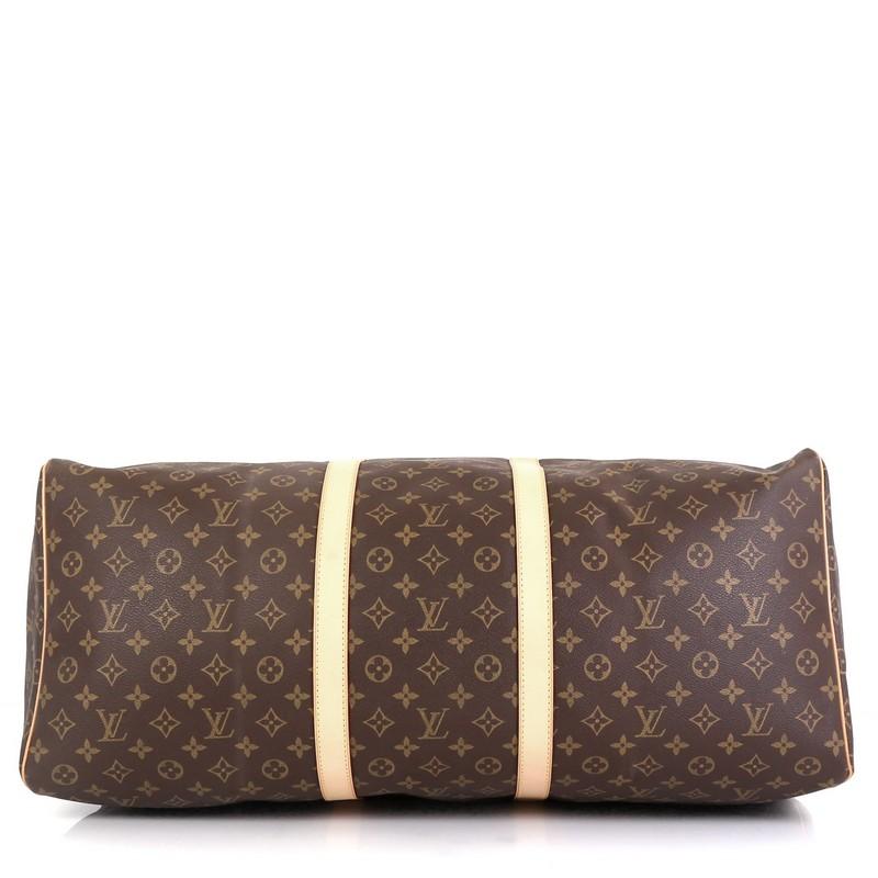 Louis Vuitton Keepall Bag Monogram Canvas 60  In Good Condition In NY, NY