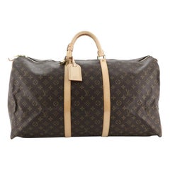 Sold at Auction: LOUIS VUITTON Weekender KEEPALL 60 BANDOLIÈRE, coll.:  2001, act. NP: 2.550,-.