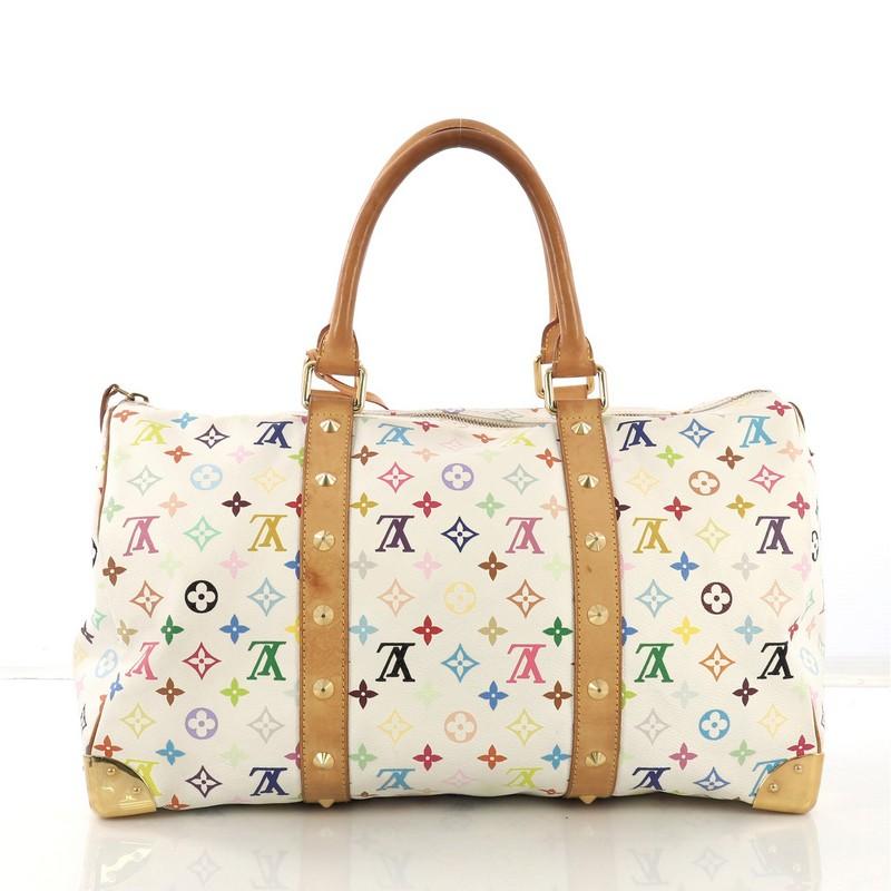 Louis Vuitton Keepall Bag Monogram Multicolor 45 In Good Condition In NY, NY
