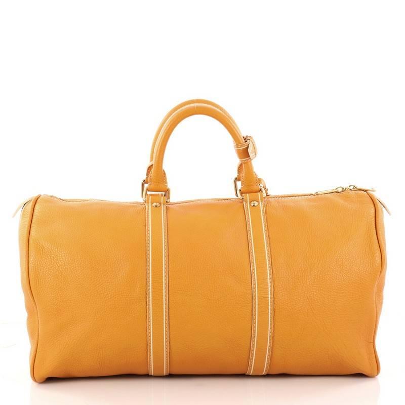 Louis Vuitton Keepall Bag Tobago Leather 50 In Good Condition In NY, NY