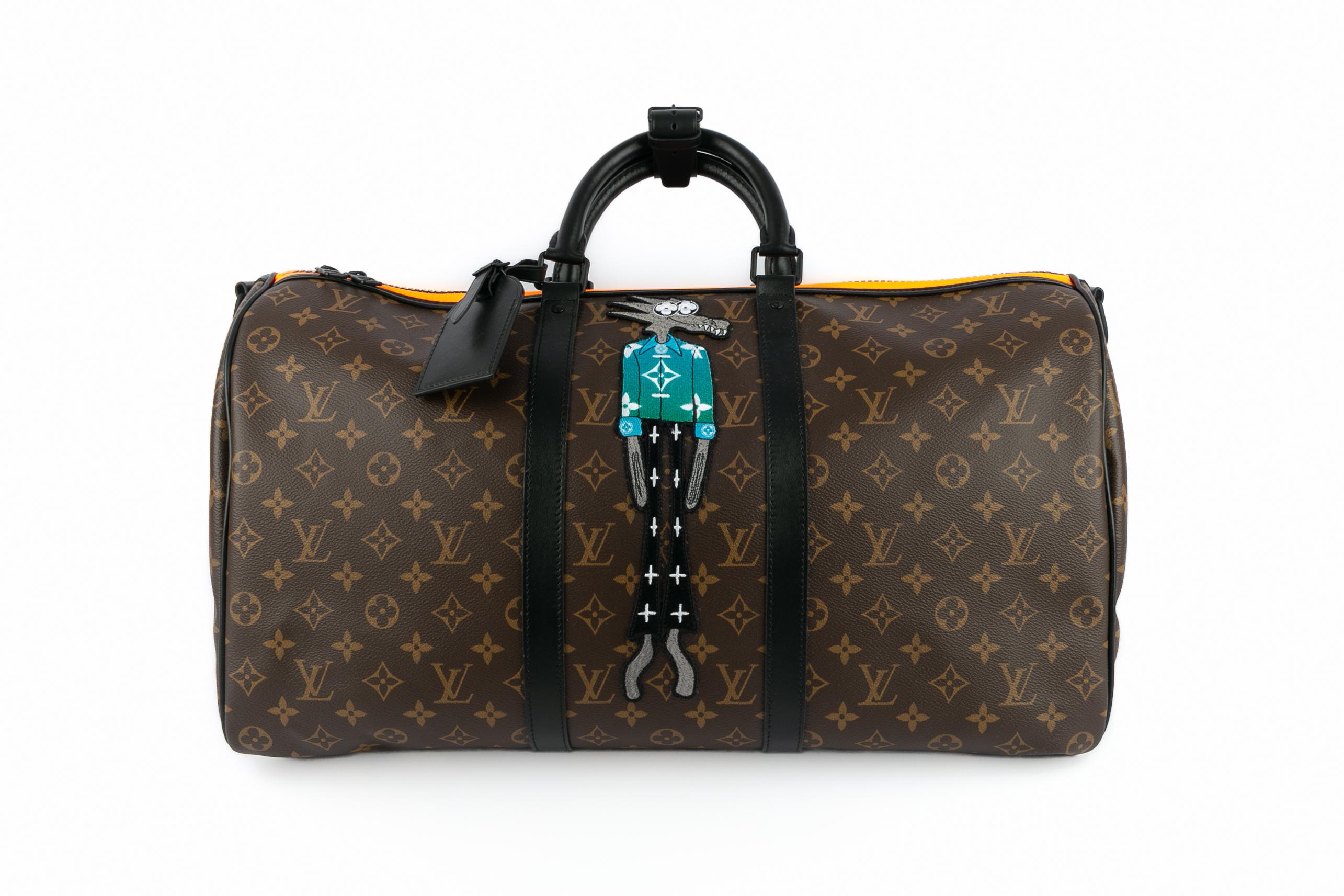 Nero Borsa Louis Vuitton Keepall 