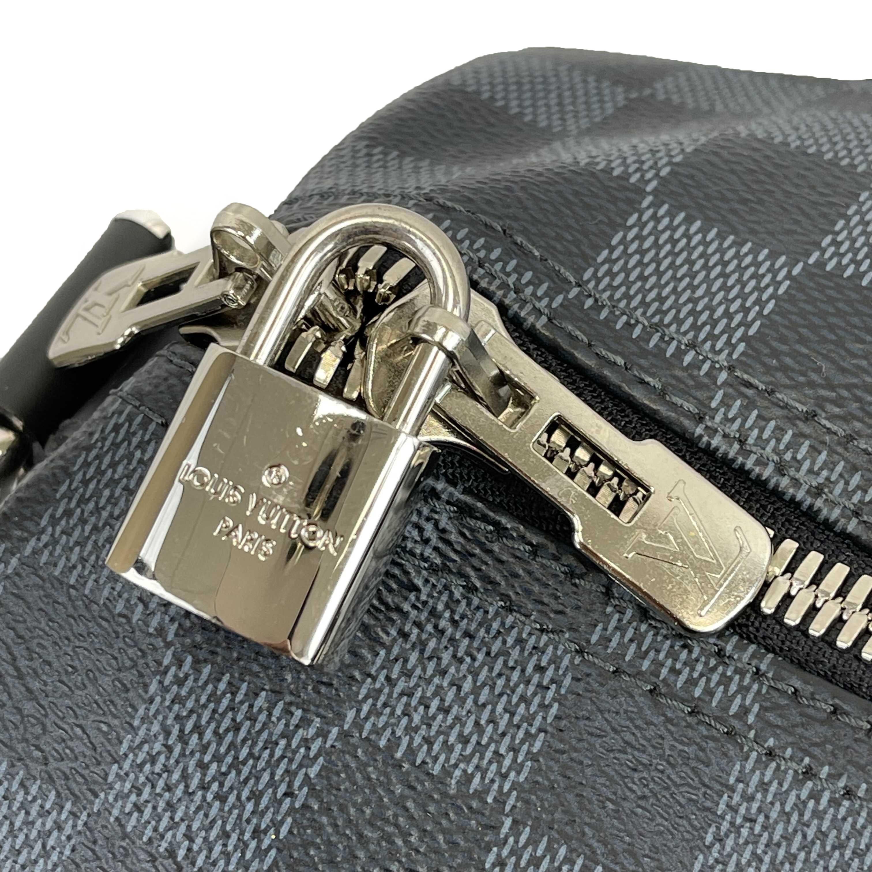 Women's Louis Vuitton - Keepall Bandoulière 45 Danier Graphite Duffle w/ Shoulder Strap