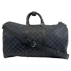 Louis Vuitton - Keepall Bandoulière 45 Danier Graphite Duffle with Shoulder Strap