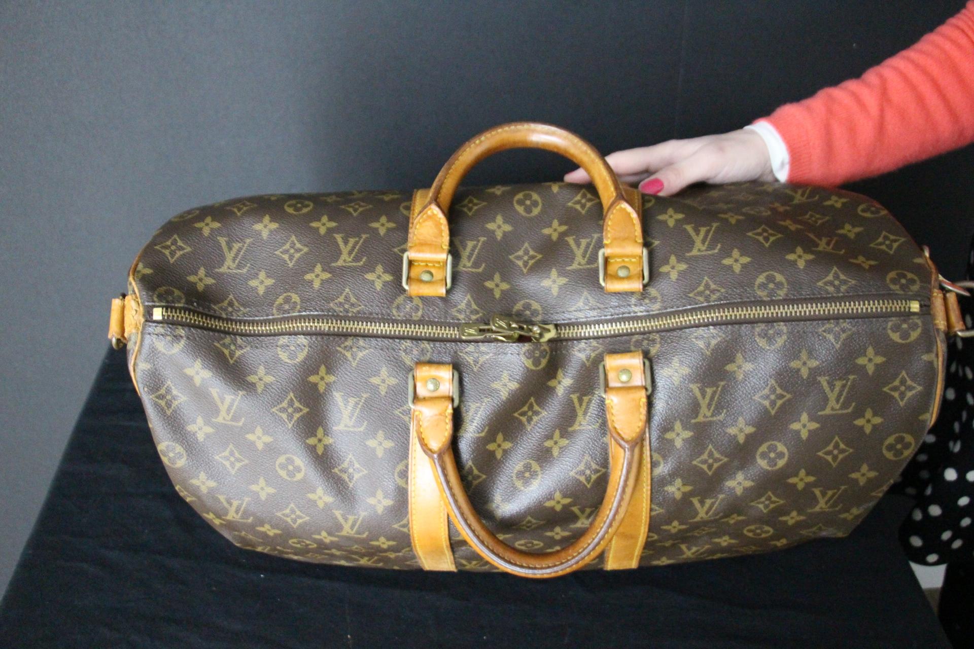 Louis Vuitton Keepall Bandoulière 50 Bag For Sale 7