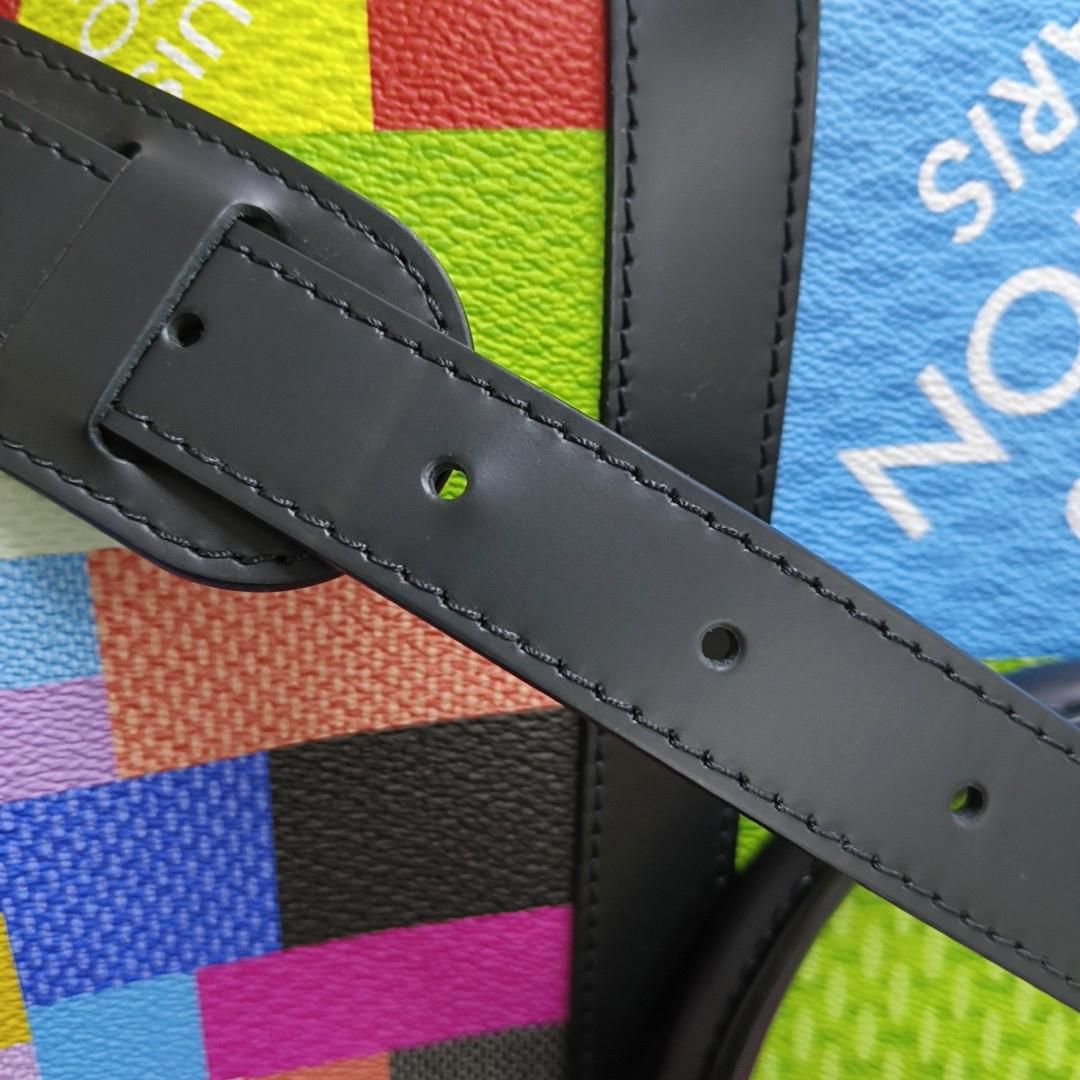 Louis Vuitton Keepall Bandouliere 50 Damier Graphite 3D Multicolor 4