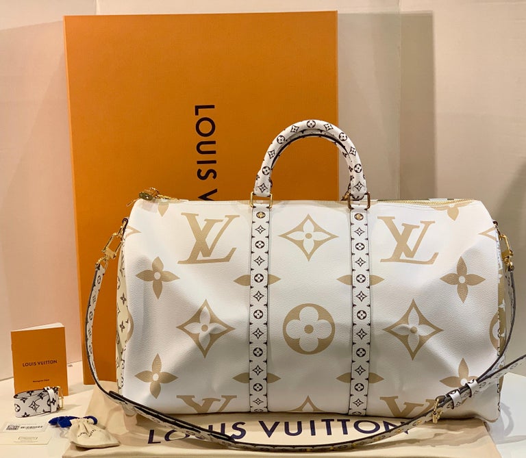 Louis Vuitton Keepall Bandouliere 50 Giant Travel Bag Summer 2019 Duffle Bag at 1stdibs
