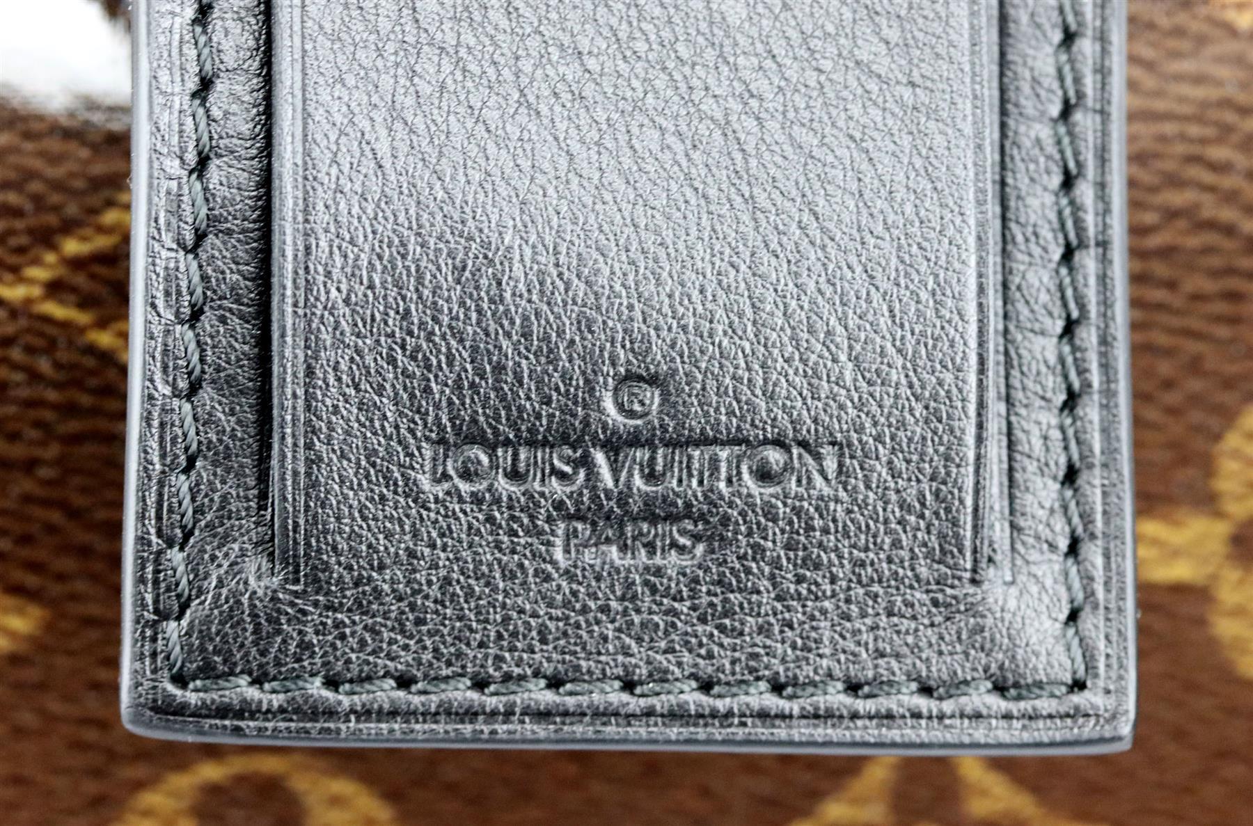 Louis Vuitton Keepall Bandoulière 50 Monogram Glaze Canvas Reisetasche  (Schwarz)