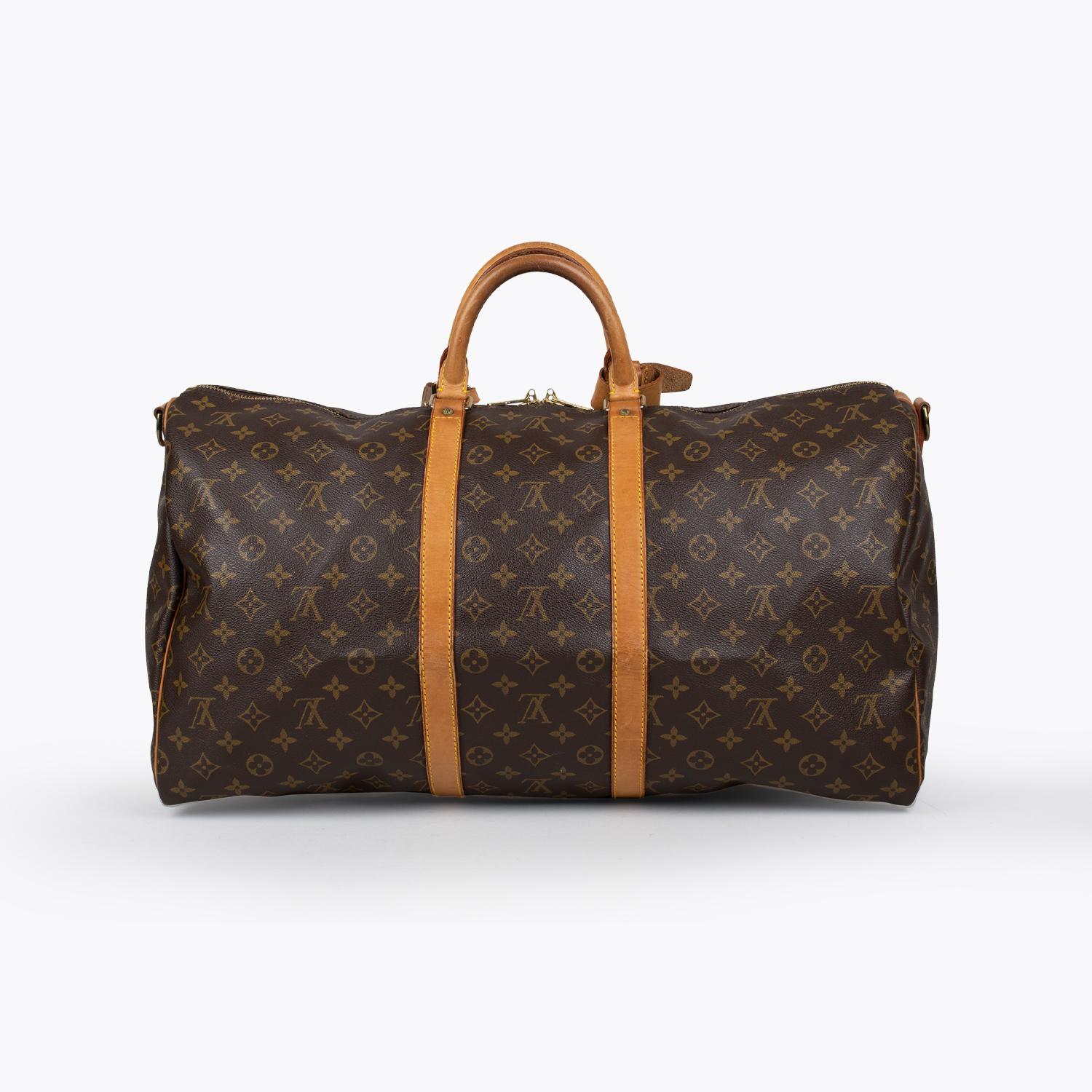 Black Louis Vuitton Keepall Bandoulière 55 Bag For Sale