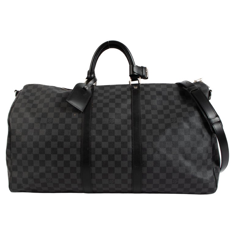 Louis Vuitton Keepall Bandoulière 55 Damier Graphite For Sale at 1stDibs