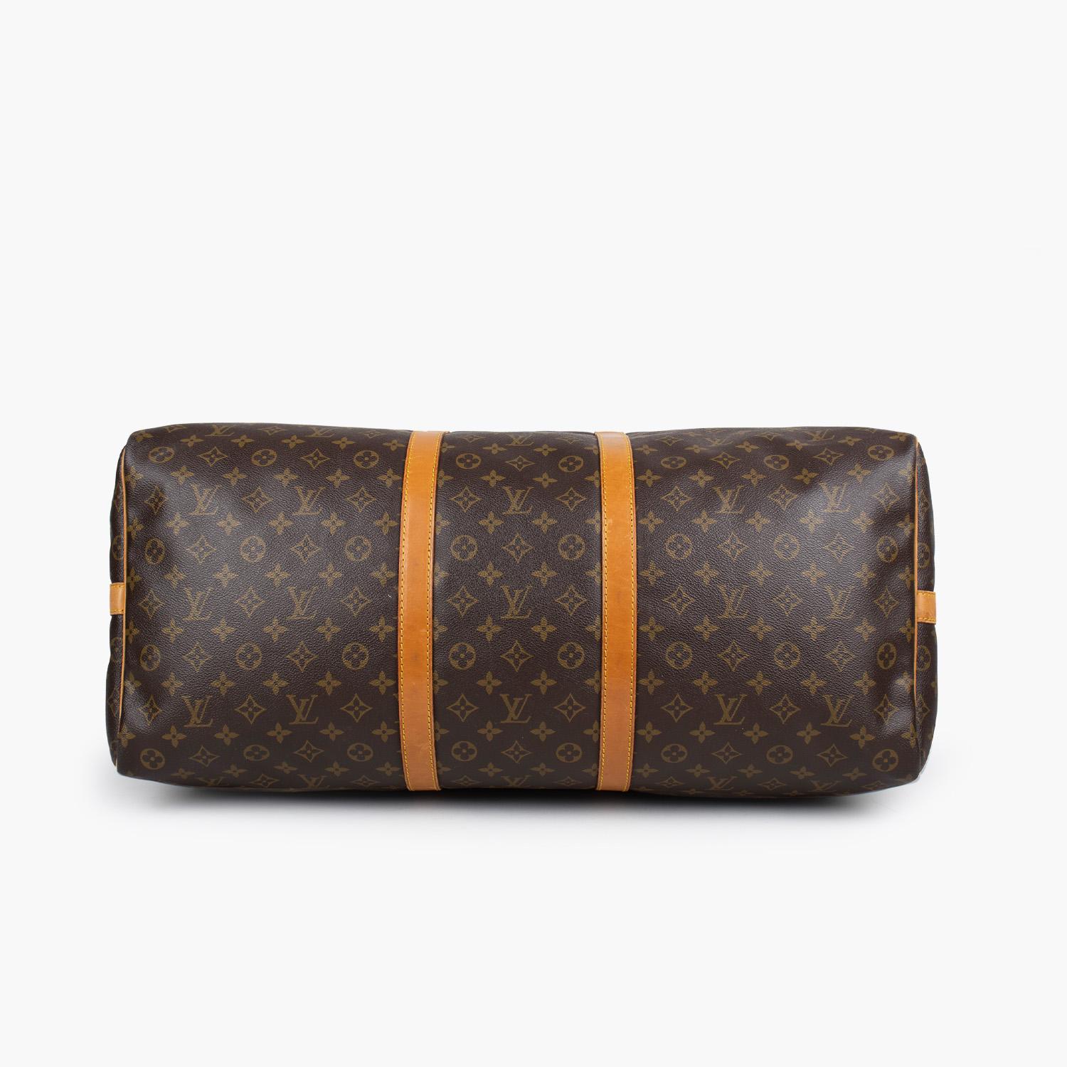 Brown Louis Vuitton Keepall Bandoulière 60 Bag