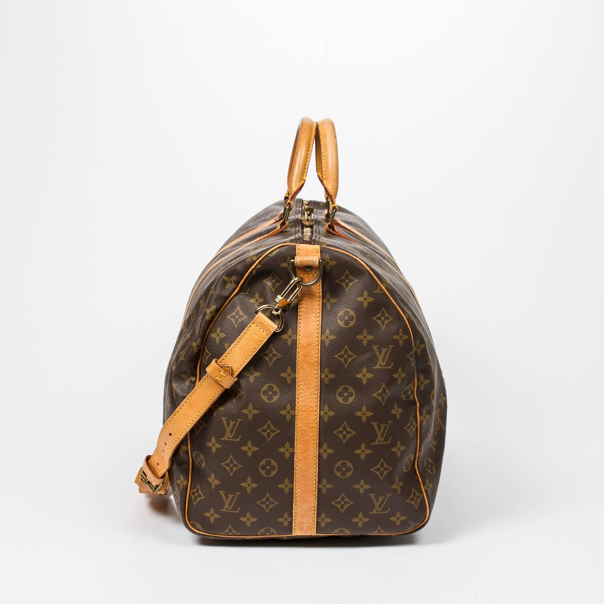 Louis Vuitton Keepall Bandouliere 60 in monogram canvas In Excellent Condition In Dublin, IE