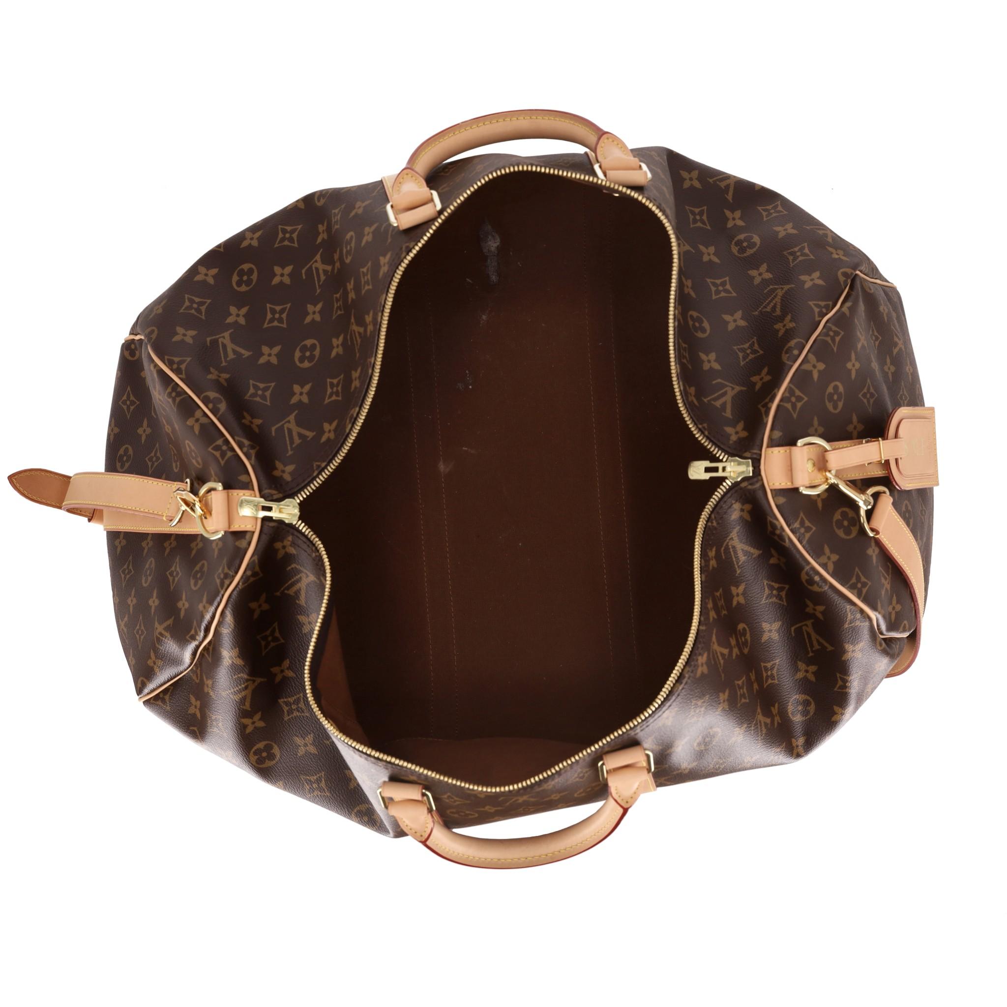 Louis Vuitton Keepall Bandoulière 60 Monogram Coated Canvas Travel Bag For Sale 1