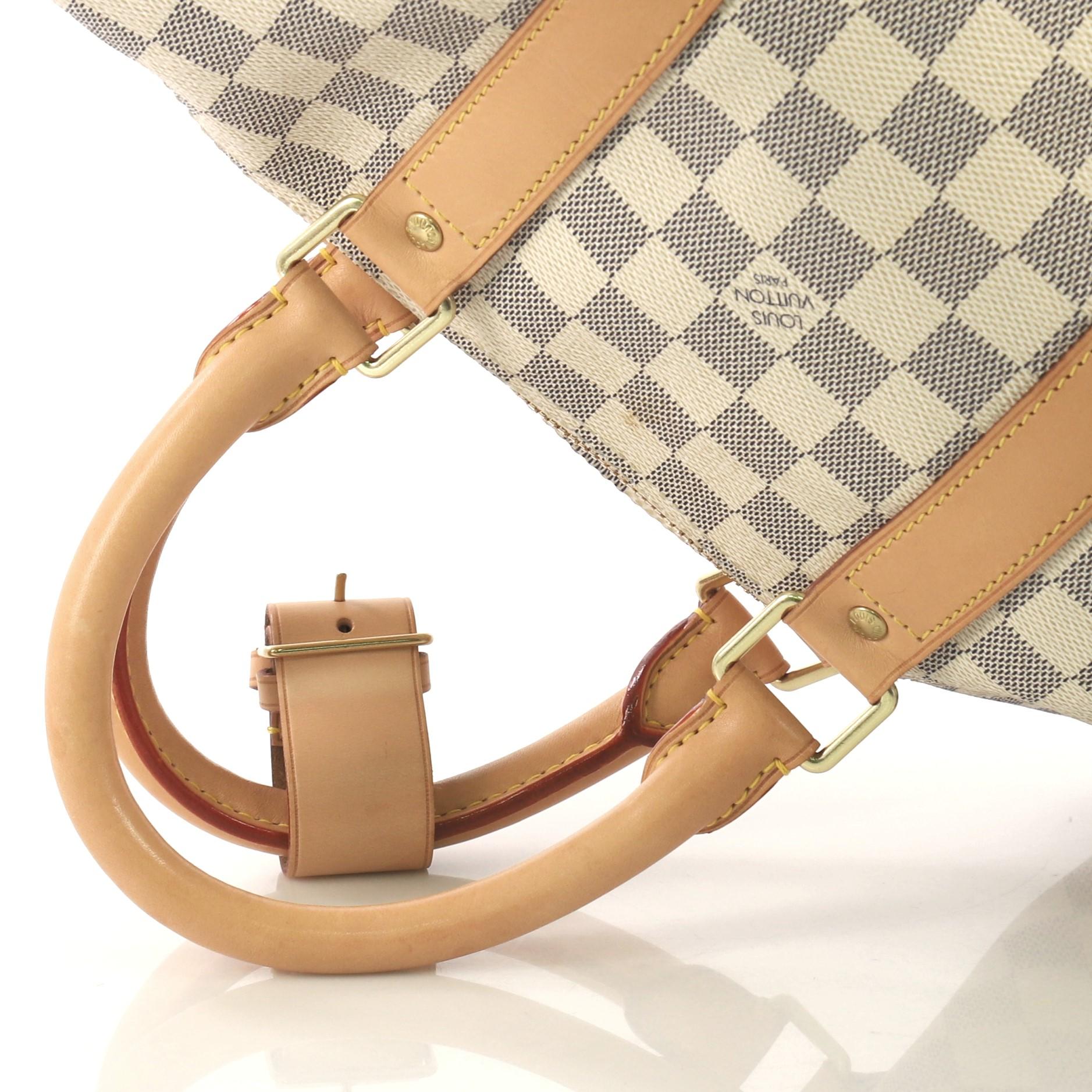 Women's Louis Vuitton Keepall Bandouliere Bag Damier 45